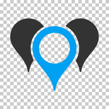 Harita işaretçiler vektör simgesi