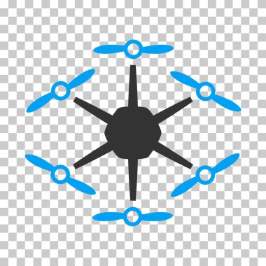 Hexacopter vektör simgesi