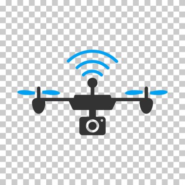 Radyo kamera Airdrone vektör simgesi