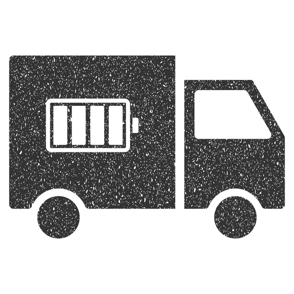 Иконка для грузовика с аккумуляторной батареей — стоковый вектор