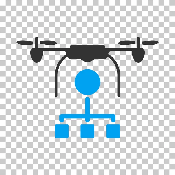 Icône vectorielle de distribution de drone — Image vectorielle