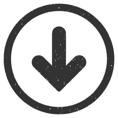 Simge lastik damgası aşağı ok