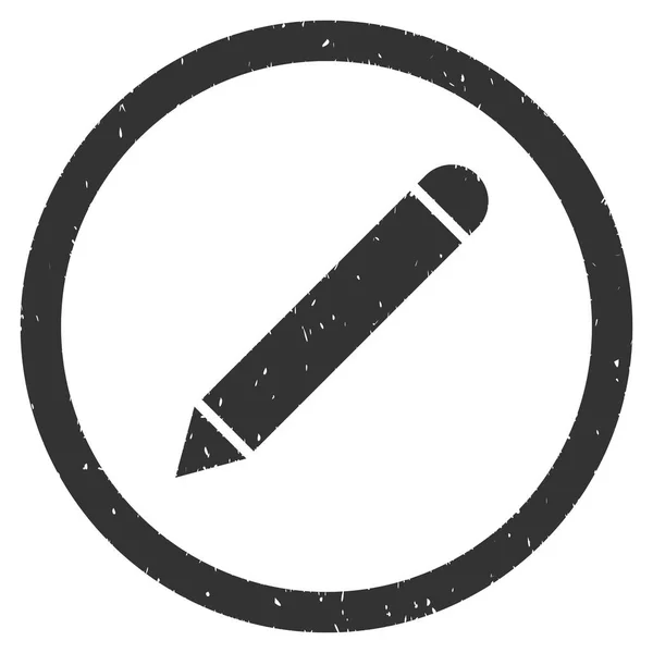 Icona a matita Timbro di gomma — Vettoriale Stock