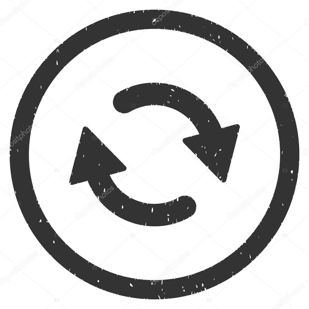 Refresh Arrows Icon Rubber Stamp