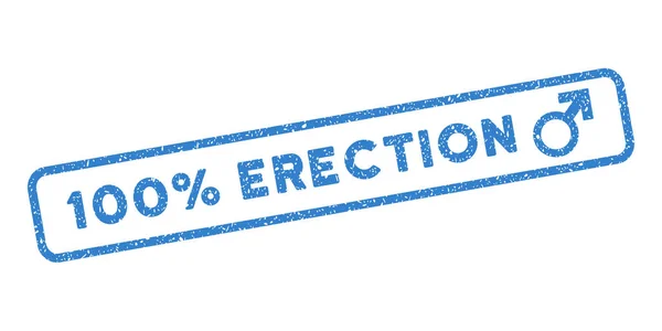 100% sello de marca de agua de erección — Vector de stock