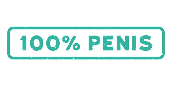 100 Percent Penis Watermark Stamp — Stockvector