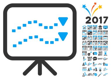 Bonus 2017 yıl ile noktalı eğilimleri kurulu simge simgeler