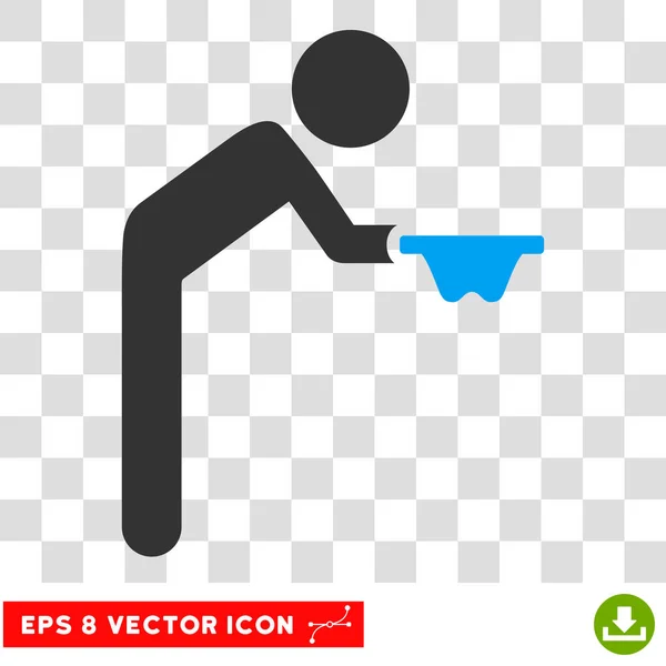 Kind Bettler Vektor eps Symbol — Stockvektor