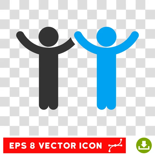 Manos arriba Niños Vector Eps icono — Vector de stock