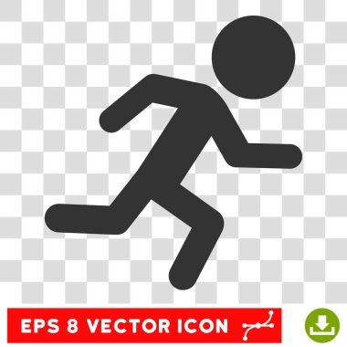 Çalışan çocuk vektör Eps simgesi