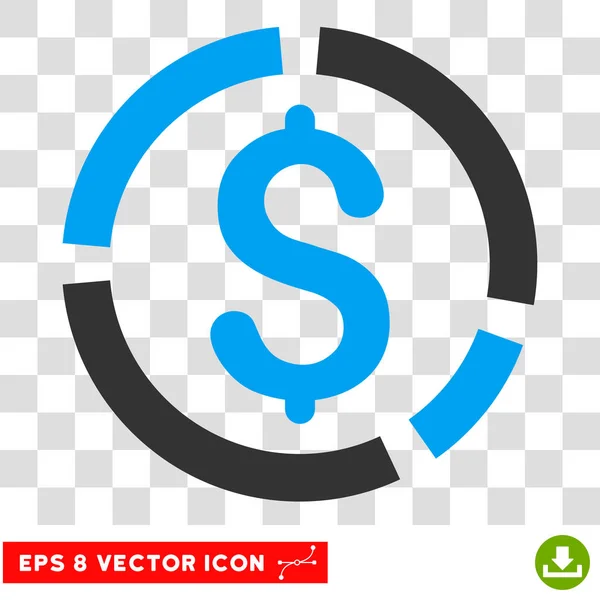 Financial Diagram Vector Eps Icon — Stock Vector