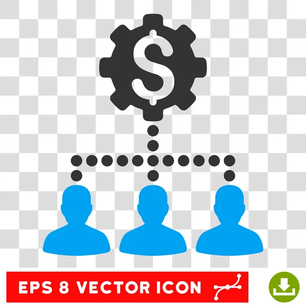 Industrial Bank Clients Vector Eps Icon — Stock Vector