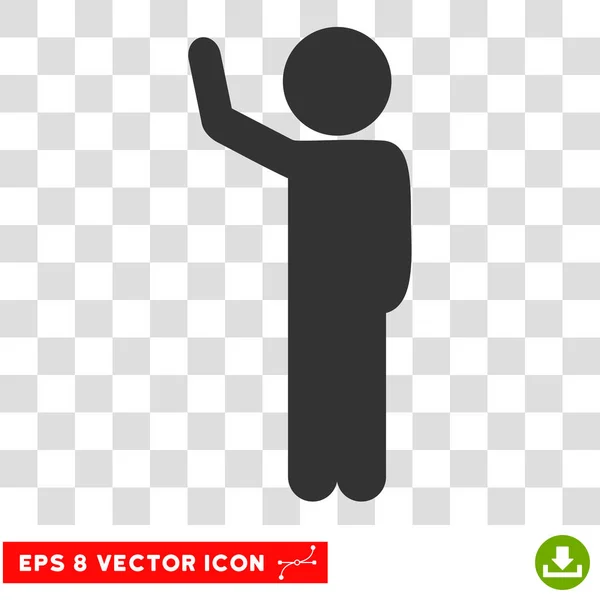 Child Hitchhike Vector Eps Icon — Stock Vector