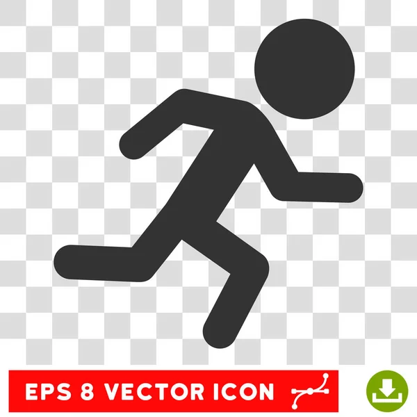 Ejecución de niño Vector Eps icono — Vector de stock