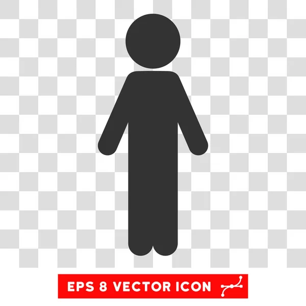 Criança em pé Vector Eps Ícone — Vetor de Stock