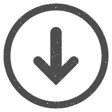 Simge lastik damgası aşağı ok