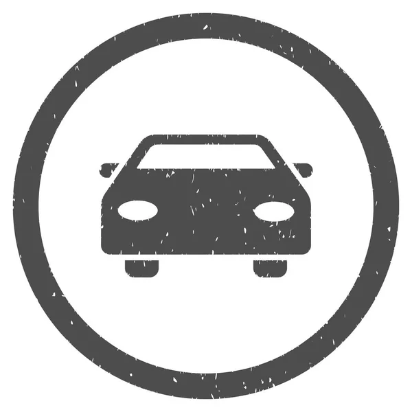 Icono de coche sello de goma — Vector de stock