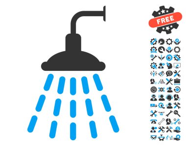 Duş vektör simge araçları Bonus ile