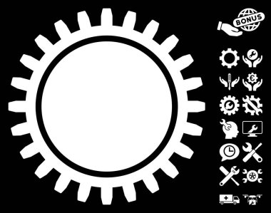 Karikatür vektör simge araçları Bonus ile