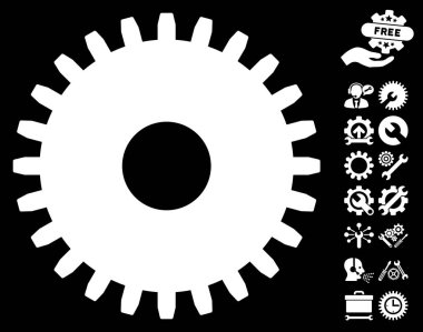 Karikatür vektör simge araçları Bonus ile