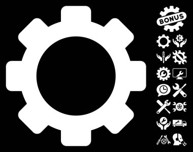 Dişli vektör simge araçları Bonus ile