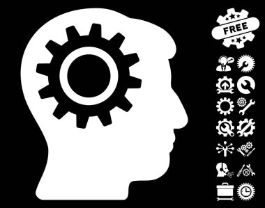Akıl dişli vektör simge araçları Bonus ile