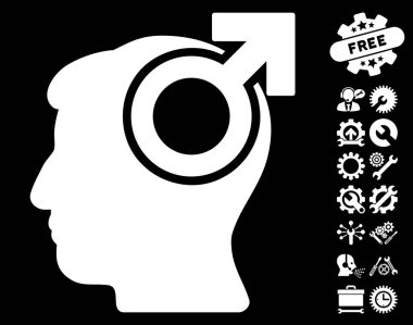 Akıl kudret vektör simge araçları Bonus ile