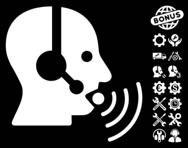 Ses dalgaları vektör simge araçları Bonus ile konuşurken işleç