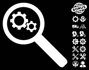 Arama vites araç vektör simgesi araçlar Bonus ile