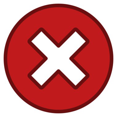 Vektör araç çubuğu simgesi iptal