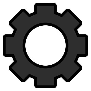 Dişli vektör araç çubuğu simgesi