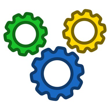 Seçenekleri Gears vektör araç çubuğu simgesi