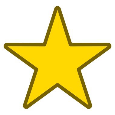 Vektör yıldız araç çubuğu simgesi