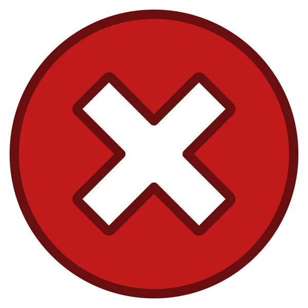 Cancel Vector Toolbar Icon — Stock Vector