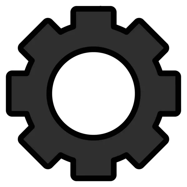 Icône de barre d'outils vectorielle d'engrenage — Image vectorielle