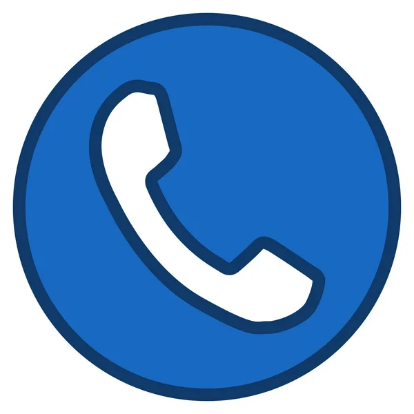 Telefoon ontvanger Vector werkbalkpictogram — Stockvector