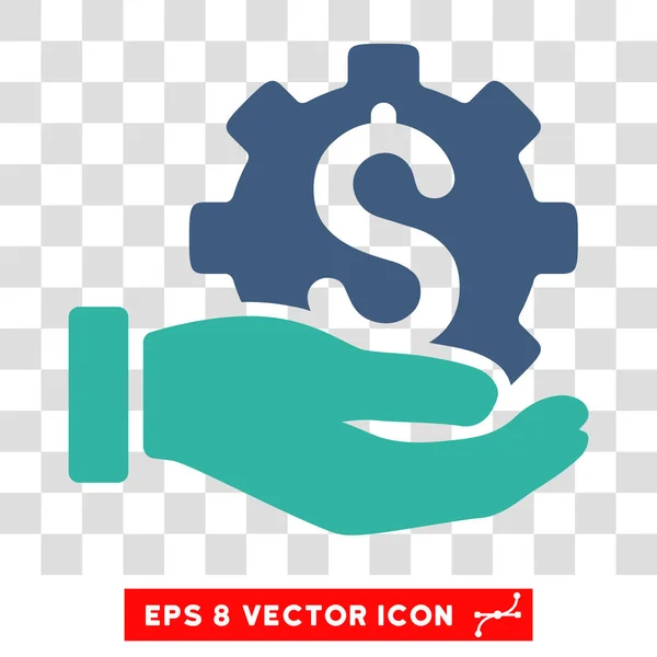 Desenvolvimento Financeiro Mão Eps Vector Ícone — Vetor de Stock