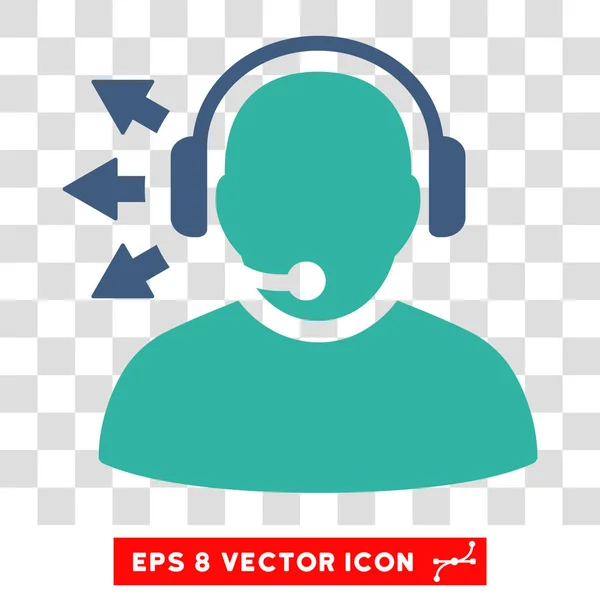 Operator-Nachricht eps Vektor-Symbol — Stockvektor