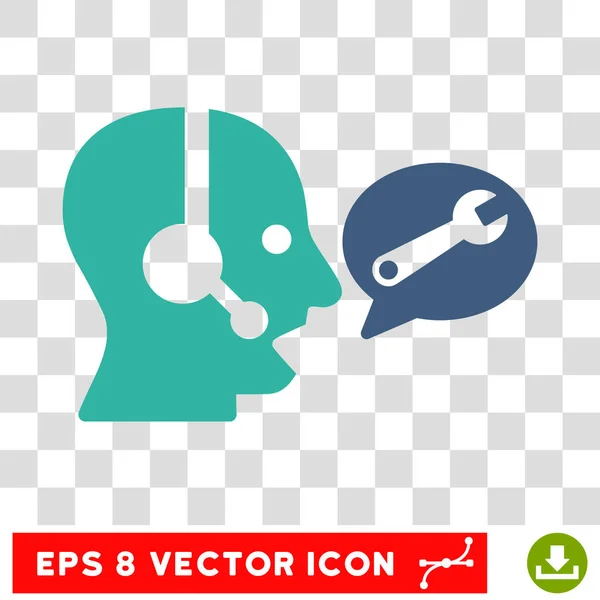 Mensagem de serviço do operador Eps Vector Icon —  Vetores de Stock