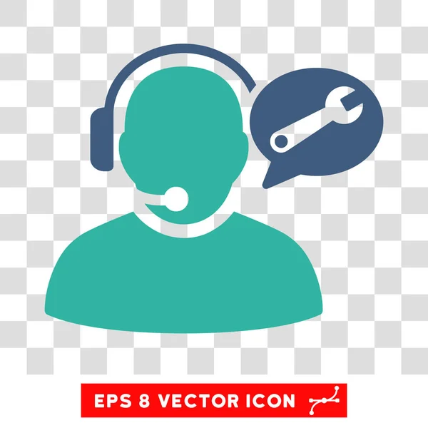 Operador Service Message Eps Vector Icon — Vector de stock