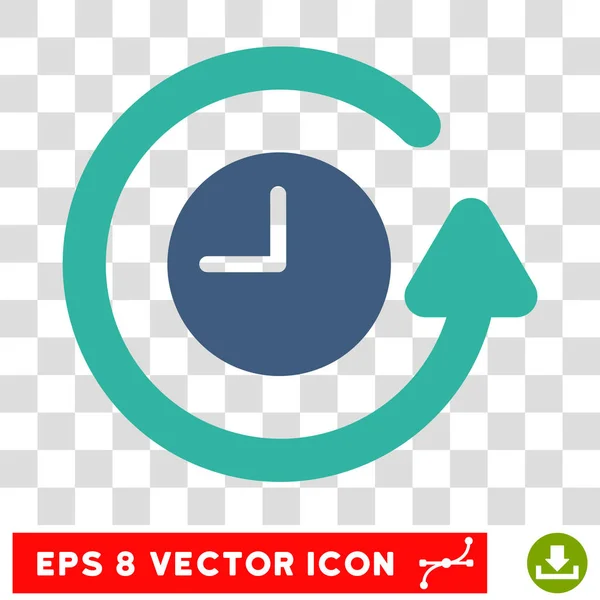 Restore Clock Eps Vector Icon — Stock Vector