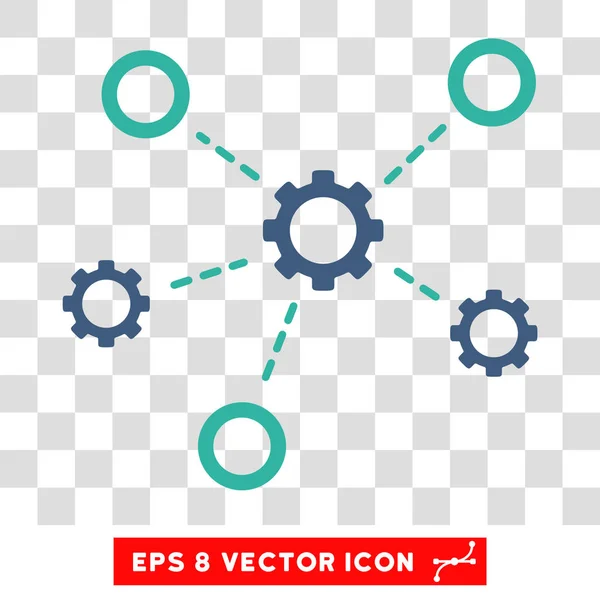Služby vztahy Eps vektorové ikony — Stockový vektor