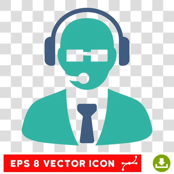 Gerente de suporte Eps Vector Icon — Vetor de Stock