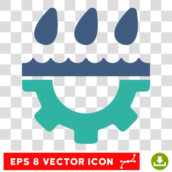 Wasser Dusche Service Ausrüstung eps Vektor Symbol — Stockvektor