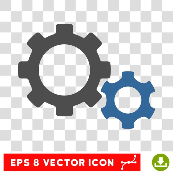 Engranajes Eps Vector Icono — Archivo Imágenes Vectoriales
