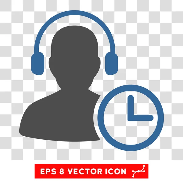 Operador Time Eps Vector Icon — Vector de stock