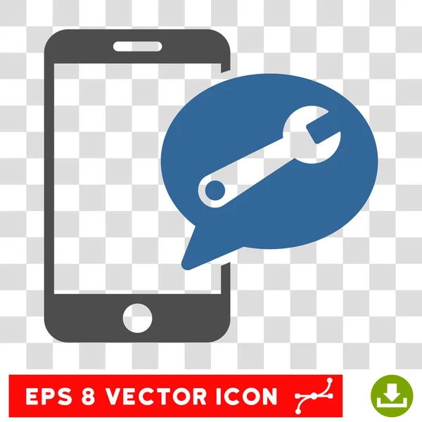 Service SMS Eps Icône vectorielle — Image vectorielle