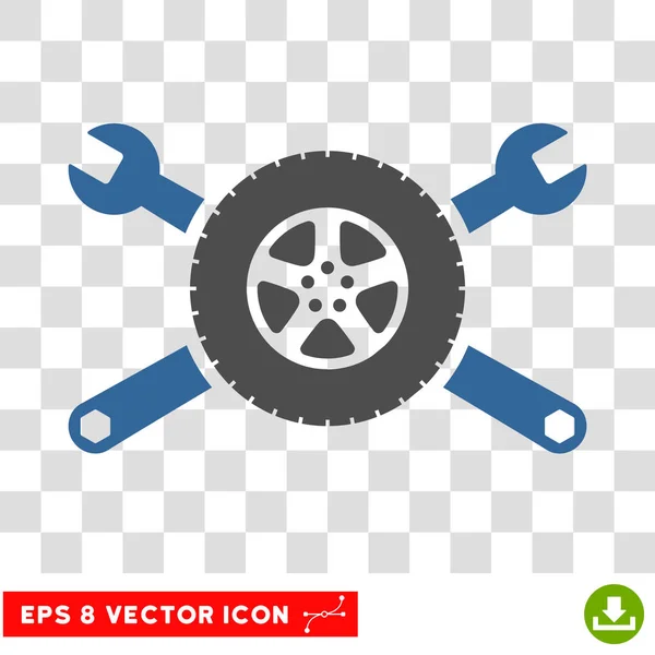 Service de pneus Eps Icône vectorielle — Image vectorielle