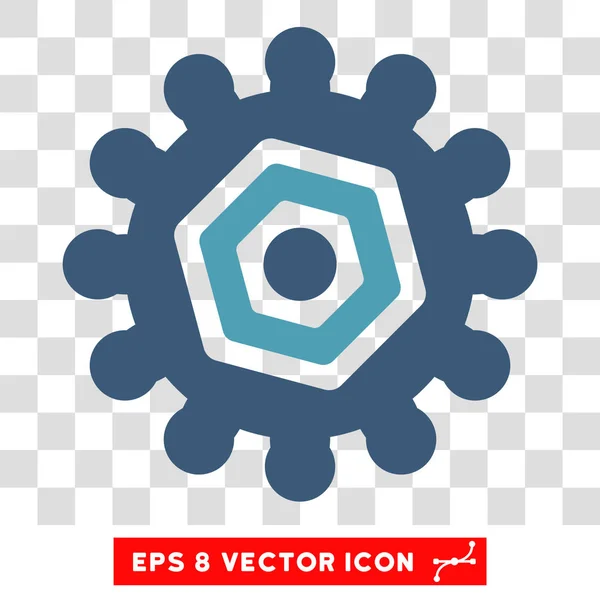 Engranaje Eps Vector Icono — Vector de stock