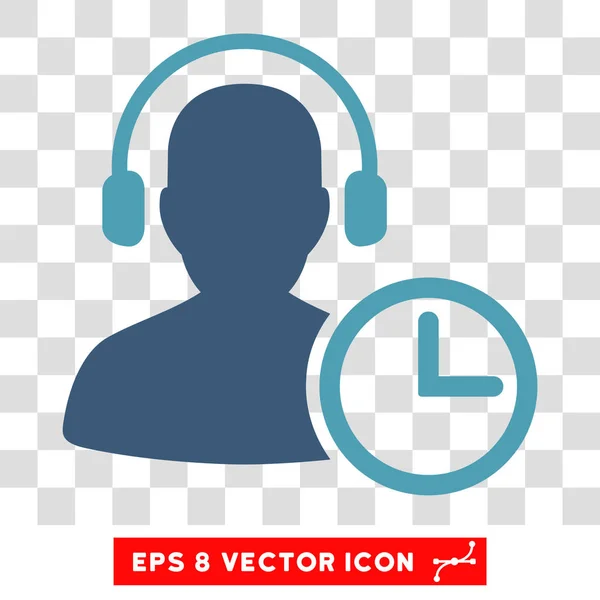 Operador Time Eps Vector Icon — Vector de stock